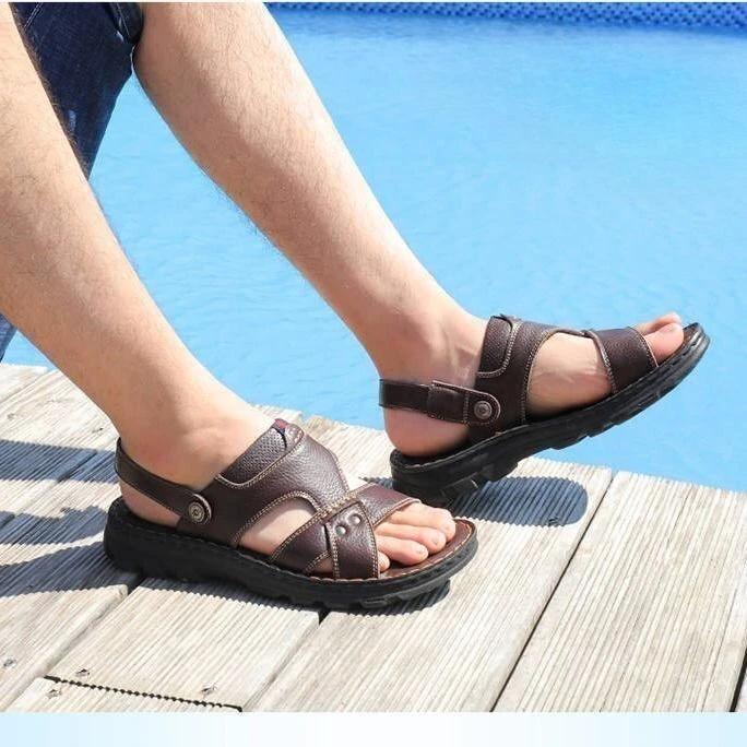 Indoor Beach Slippers Male Shoe Casual Men's Sandal Open Cheap Clearance Korean Style Summer Sale Color Wholesale Luxury H V 39