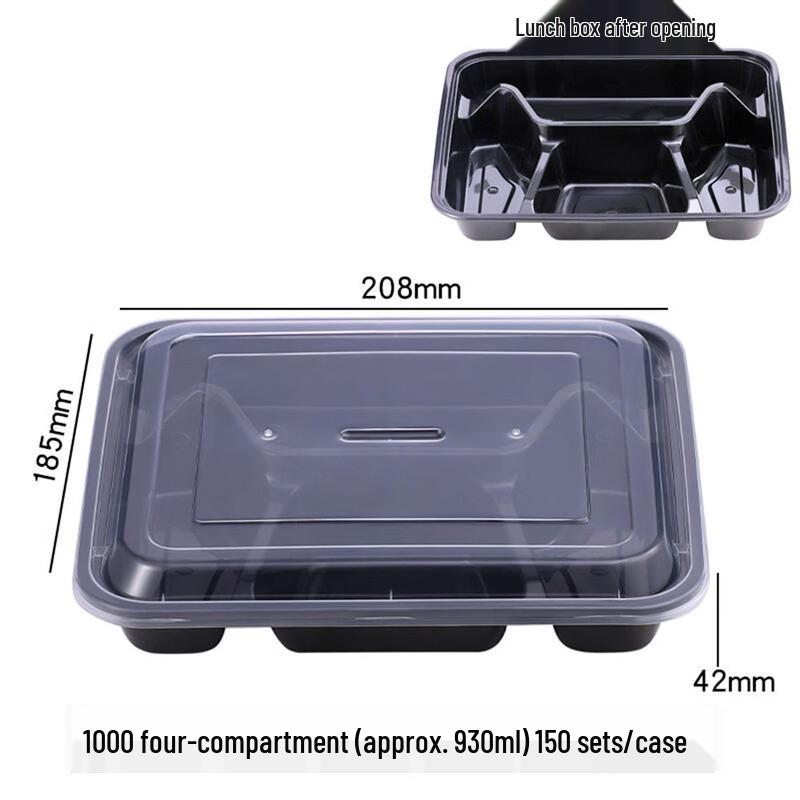 Disposable Divided Meal Prep Containers