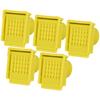 5Pcs Beehive Vent Lightweight ABS NonToxic EscapeProof Breathable Beehive Entrance Gate(Yellow )