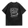 This Girl Runs On Coffee And Jesus T Shirt Faith Lover  vintage Washed Comfortable Top For Everyday Wear Casual Stretched