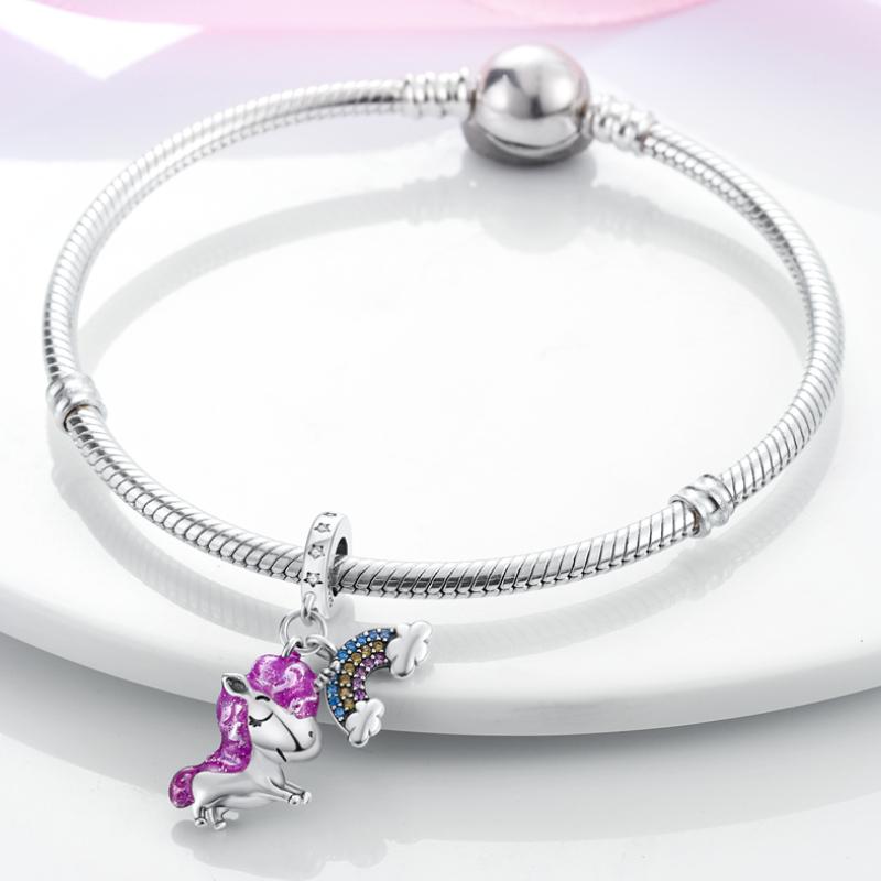 Cute Animals Beads Charms Fit Original 3Mm Bracelet Dog Cat Owl Rabbit Diy Jewelry Making Animals Protection