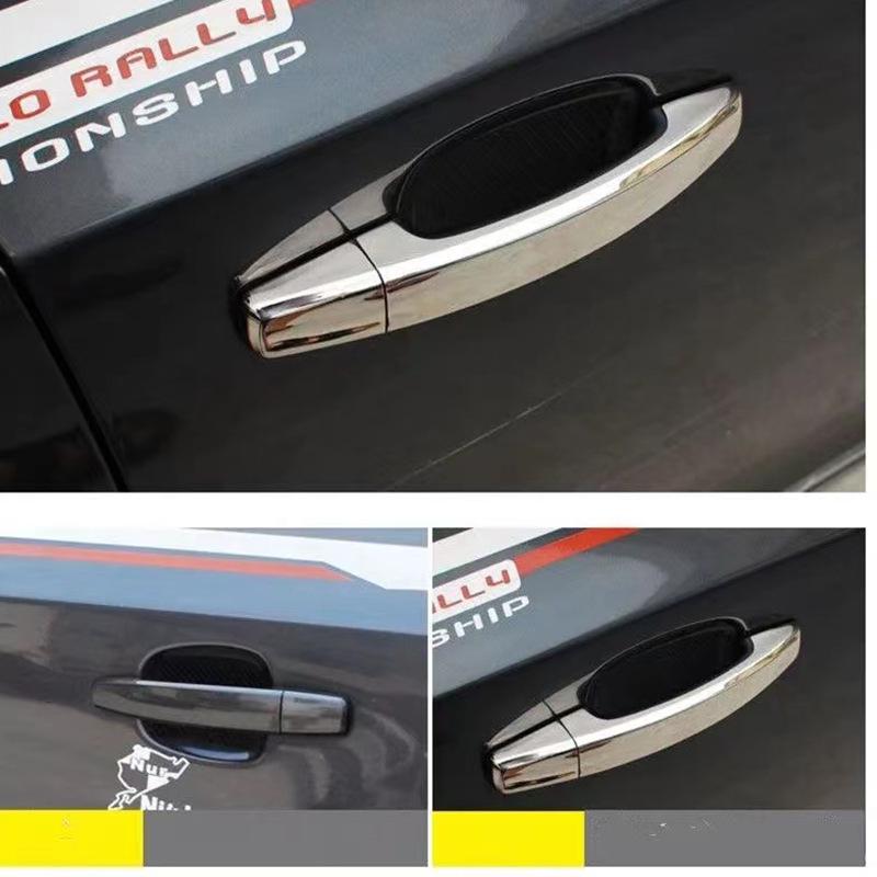 Gloss Black Carbon Fiber Pattern Door Handle Covers for 2011-2015 Chevrolet Orlando