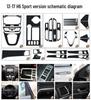 Haval H6 Sport (13-17) Carbon Fiber Interior Wrap - Center Console & Gear Shift Film