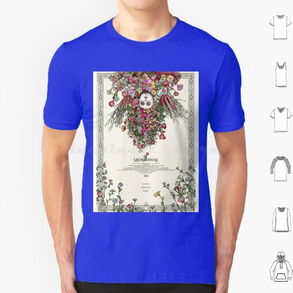 

Flowers Crown T Shirt Big Size 100 Cotton French New Wave Aesthetic Retro Vintage Midsommar Movie Ari Aster Florence Pugh 70s S