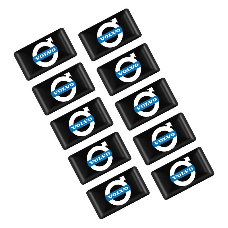 

10pcs 3D Epoxy Car Emblems Decor Stickers Auto Styling Accessories For Volvo V60 XC60 XC90 S60 XC40 V40 S80 T6 V90 EX90 S90 V70