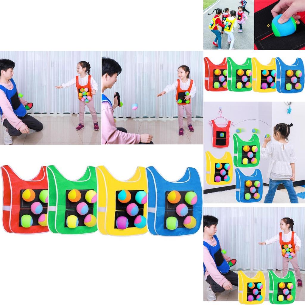 Soft And Fluffy Children's Sticky Ball Outdoor Toy With 4/5 Bonus Balls