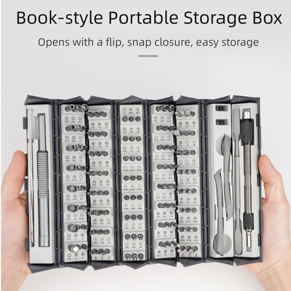 Hexagonal Shaped 128-Piece Screwdriver Set Professional Repair Tool Set  Game Console Repair