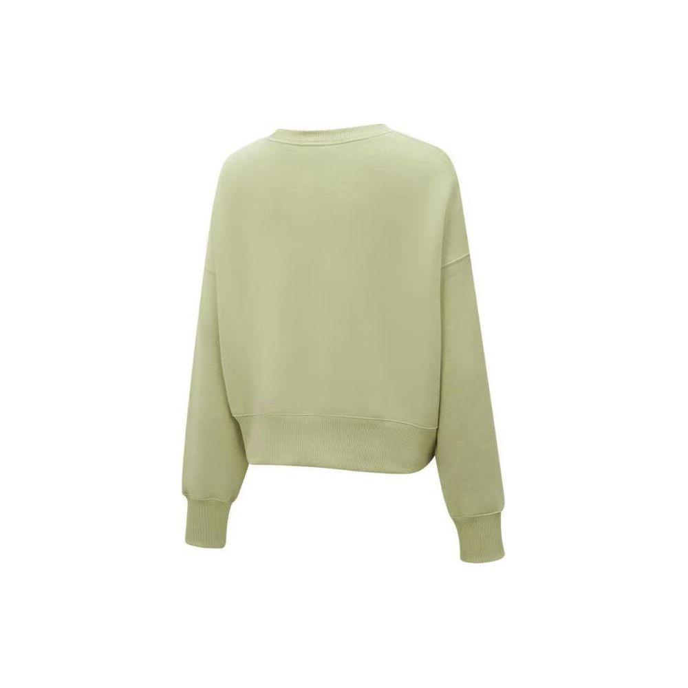 Nike Solid Color Casual Crew Neck Loose Sweatshirt Women Sweatshirt Green DQ5762-371