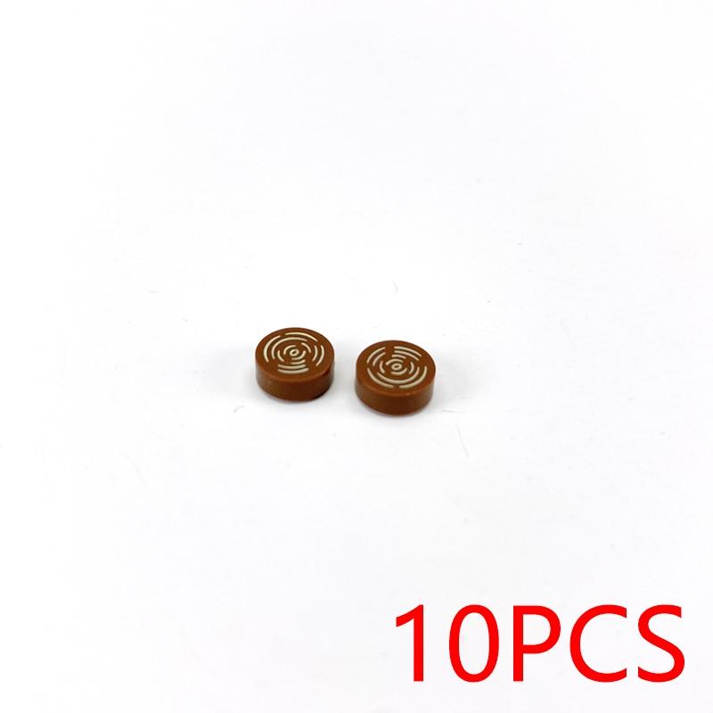 MOC Printed Tile ToyCompatible Brick Accessories Building Blocks City PC Phone Clock Pizza Parts Bricks Children Kids