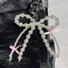 Y2K Handy-Anhänger Niedlich Kawaii Rosa Schleife Schlüsselanhänger Tasche Handy-Riemen Mädchen Handy-Lanyard Schlüsselanhänger Geburtstags-Schmuck DIY