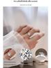 Anello Pavé a Cuore in Moissanite da 0,5ct, Argento 925 da Donna, Regalo di Matrimonio di Alta Gamma