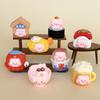 8pcs Kawaii Cartoon Pig Doll Miniatures Ornament DIY Resin Mini Figures Crafts 3D 8Pcs/Set Desktop Statue Pendant Accessories