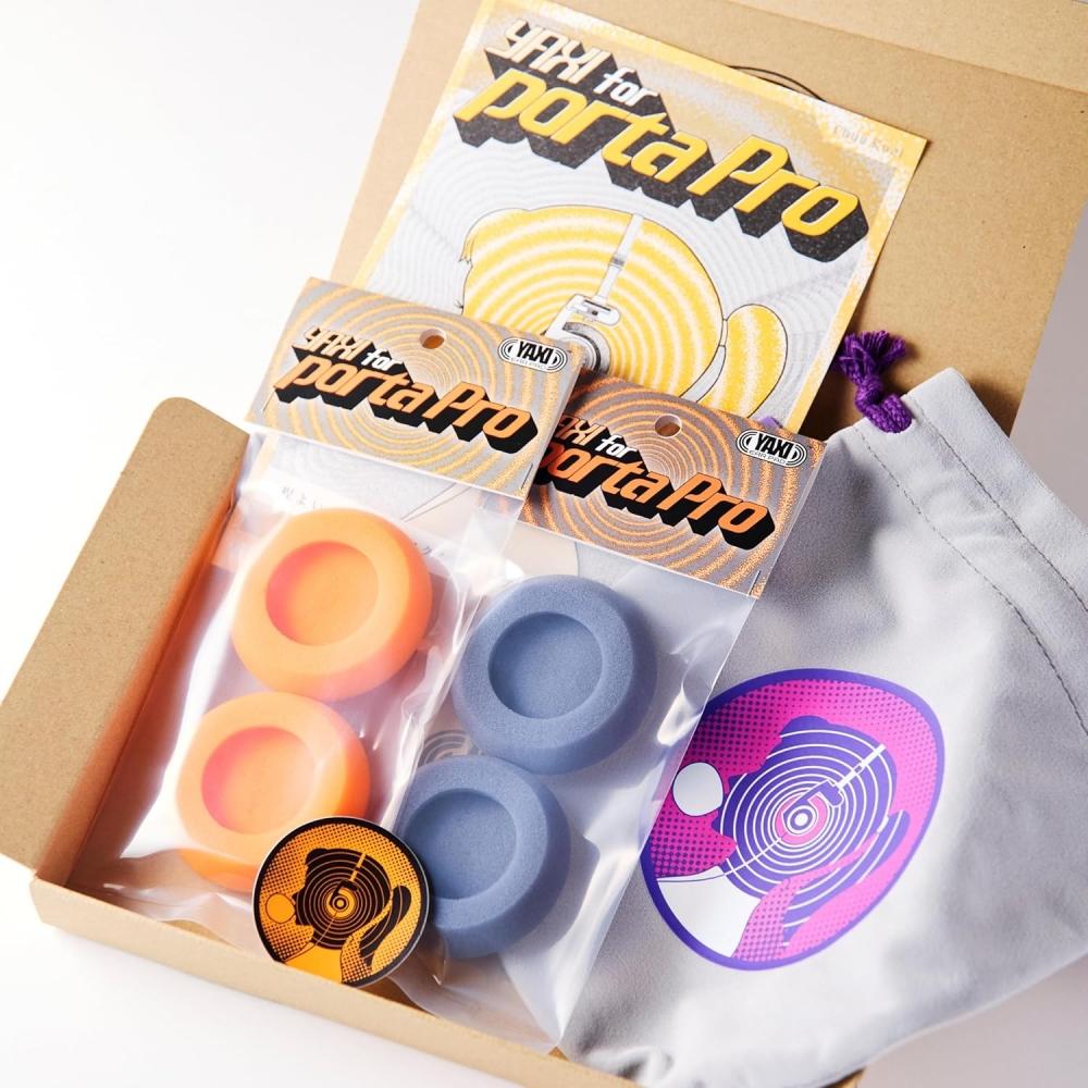 Yaxi Earpads For Koss Portapro 2pairs+pouch   Grey+orange +pouch   Grey+orange +pouch