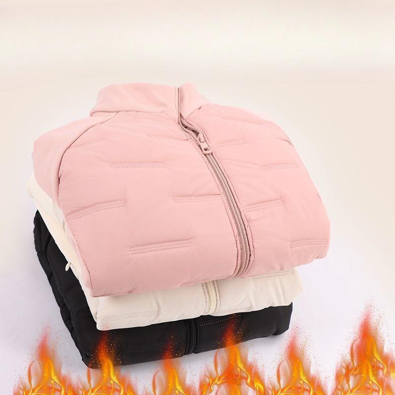 Autumn Thin Cotton Coat Women Stand Collar Warm Outerwear Jacket