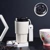 Frosted Insulated Cup Large Capacity Double Drink Cup Luxury Coffee Cup  For Home Work