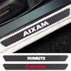 4PCS Car Door Sill Anti Kick Stickers Carbon Fiber Auto Door Sticker For Aixam eAIXAM MINAUTO SANSATION Mega Car Styling Decal