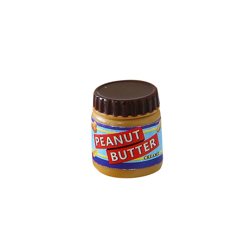 6pcs Miniature Dollhouse Simulation Of Peanut Butter Model Decor Toy Doll Accessories Toy Model Home Decoration