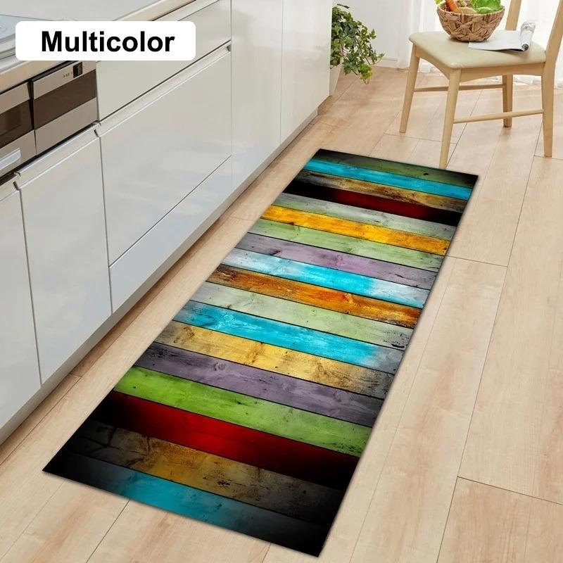 Colorful Wood Pattern Carpet Mat Rug HOME Letter Design Home Decoration for Living Room Kitchen Bedroom with Butterfly Ornament