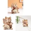 Wooden Lucky Cat 3d Puzzle Model For New Year Decor And Gift For Kids And Adults