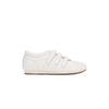 Silver single shoes women's 2025 new sports style Mary Jane white flat sheepskin Velcro bowling ballet shoes