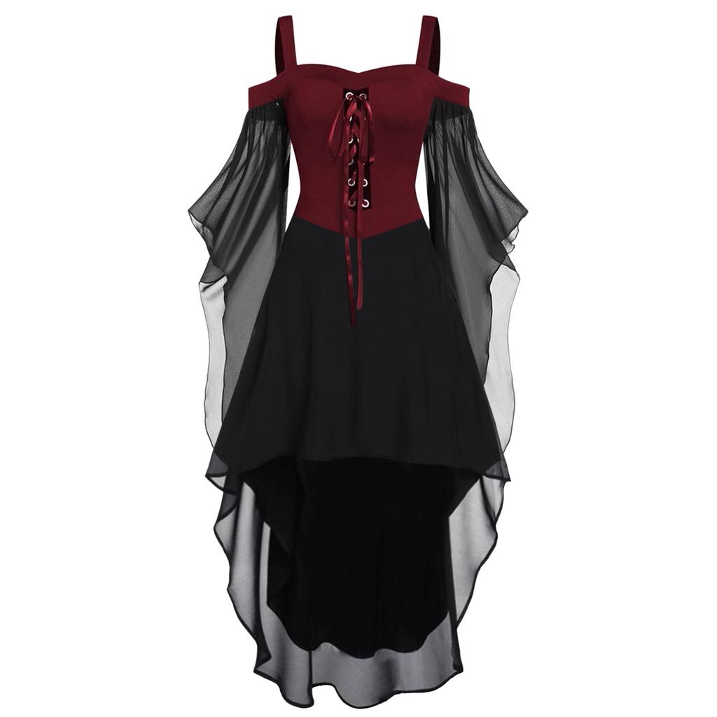 Halloween Costumes, Renaissance Dresses, Medieval Retro Gothic Cos Costumes, Stage