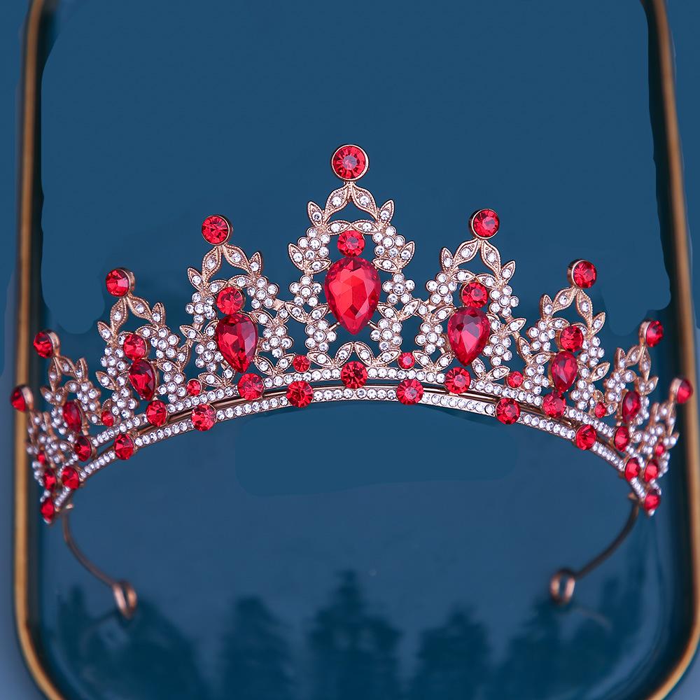 

DIEZI Корейская Роскошная Многоцветная Кристальная Корона Аксессуары для Волос Тиара Для Женщин Девушек Свадебная Стразовая Свадебная Корона для Волос Циркон