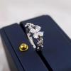 S925 Silver Four-Leaf Flower Adjustable Ring for Women - Light Luxury, Fashionable & Unique Design