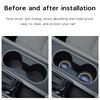 PVC Car Coasters Water Cup Slots Non-Slip Mat Water Cup Pad For Ford Fiesta Mondeo Fusion Escape Shelby Edge Kuga MK6 Accessorie CVX1