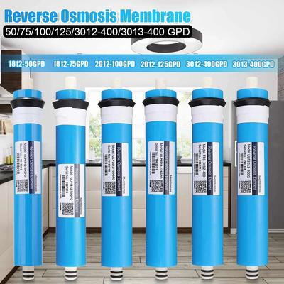 Casa cozinha osmose reversa ro membrana substituição sistema de água filtro purificador tratamento potável 50/75/100/125gpd