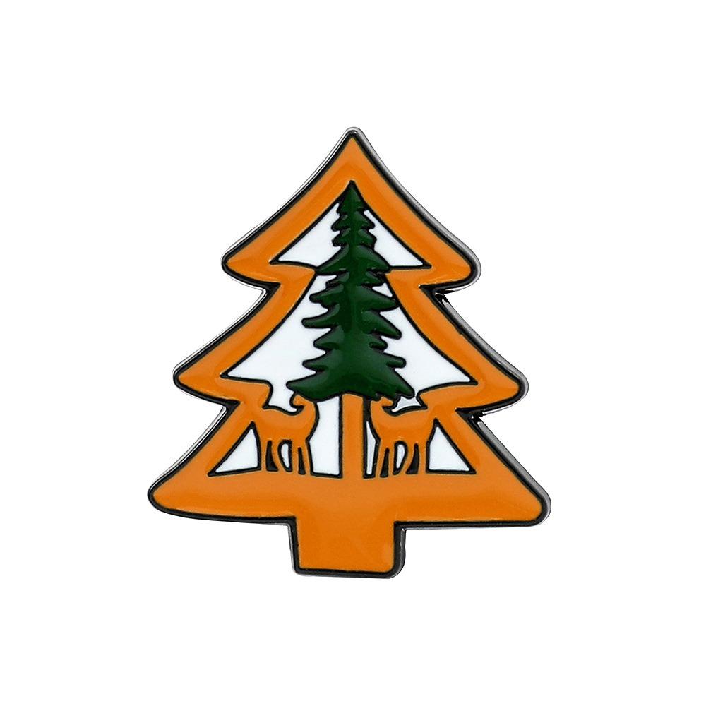 Christmas Christmas Brooch Fashionable Christmas Tree Pins Santa Claus Brooch  New Year Pins