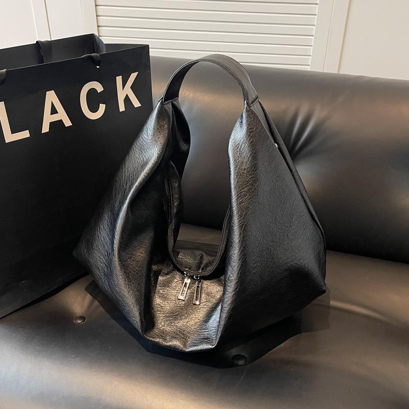 Damska torebka miejska na ramię o dużej pojemności na rok 2025 - Prosty, modny design