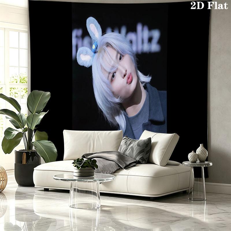 Seonghwa Art Wall Tapestry, Aesthetic Printed Fabric Blanket, Suitable for Bedroom, Living Room, and Home Decor.