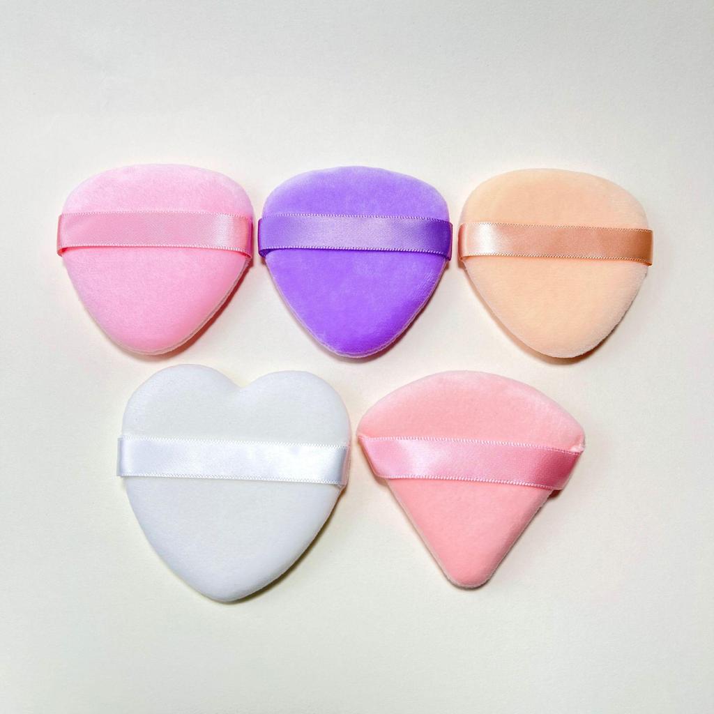 Triangular Super Soft Setting Powder Puff Flocked Sponge