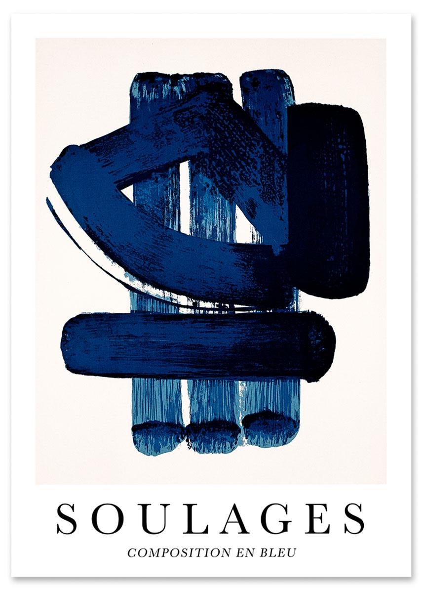 

Plakat abstrakcja soulages 30x40 cm