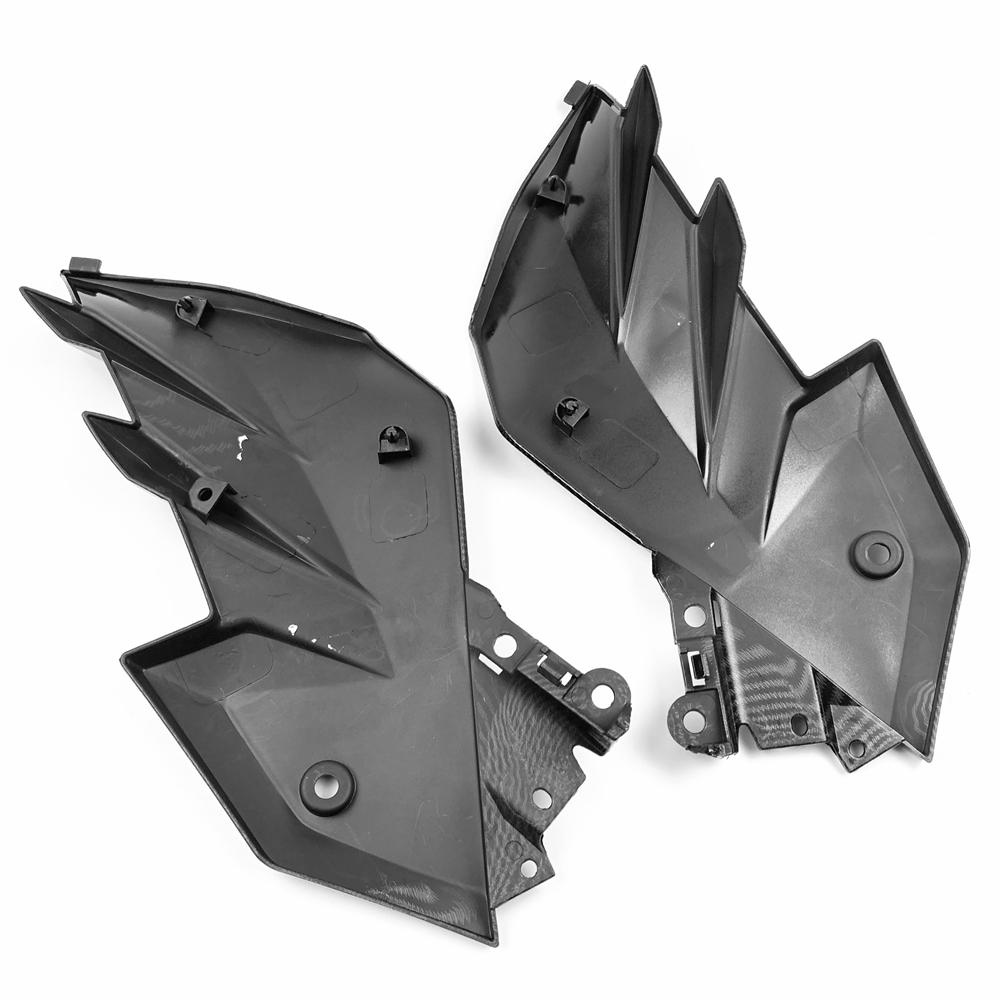 Carbon Fiber Painting Fuel Gas Tank Side Trim Pannel Cover Fairing For Kawasaki Z250 2013-2018 Z300