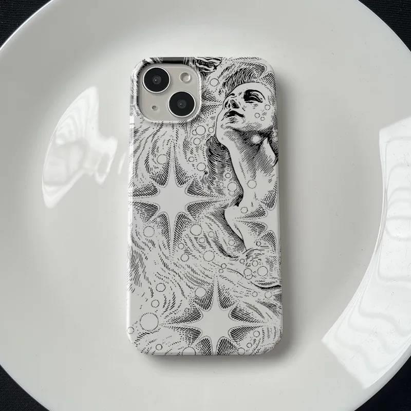 Retro Oil Paintings Phone Case for Iphone 17 Pro Max 16 Plus 15 14 13 11 Silicone Back Cover for Iphone 12 Pro Xr Xs X 8 7 Plus