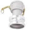Aluminum DA Camlock Hose Fitting 2 Inch Female Thread X 3 Inch Male Thread Reducer for Oilfield Water Transfer