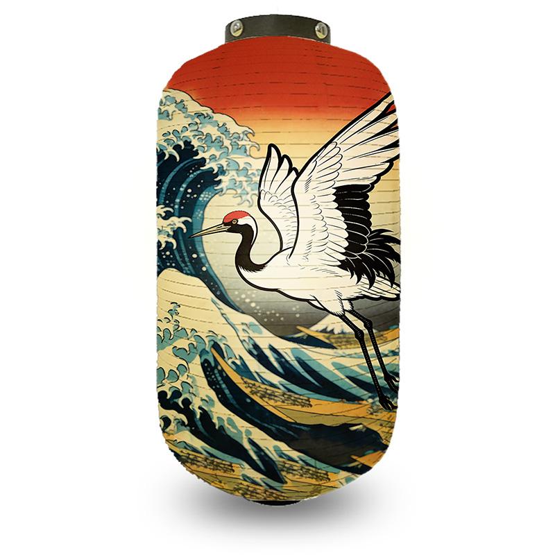 

Japanese Lantern Lucky Blessing Decor Ukiyo-E Printed Sashimi Cuisine Restaurant Decor Lamp Festival Party Supplie Cloth Lantern 20x35cm