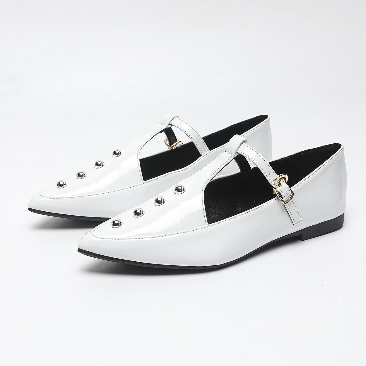 

Подходит для полных ног и большой женской обуви - аксессуары большого размера, металлическое заостренное плоское дно 43 белый