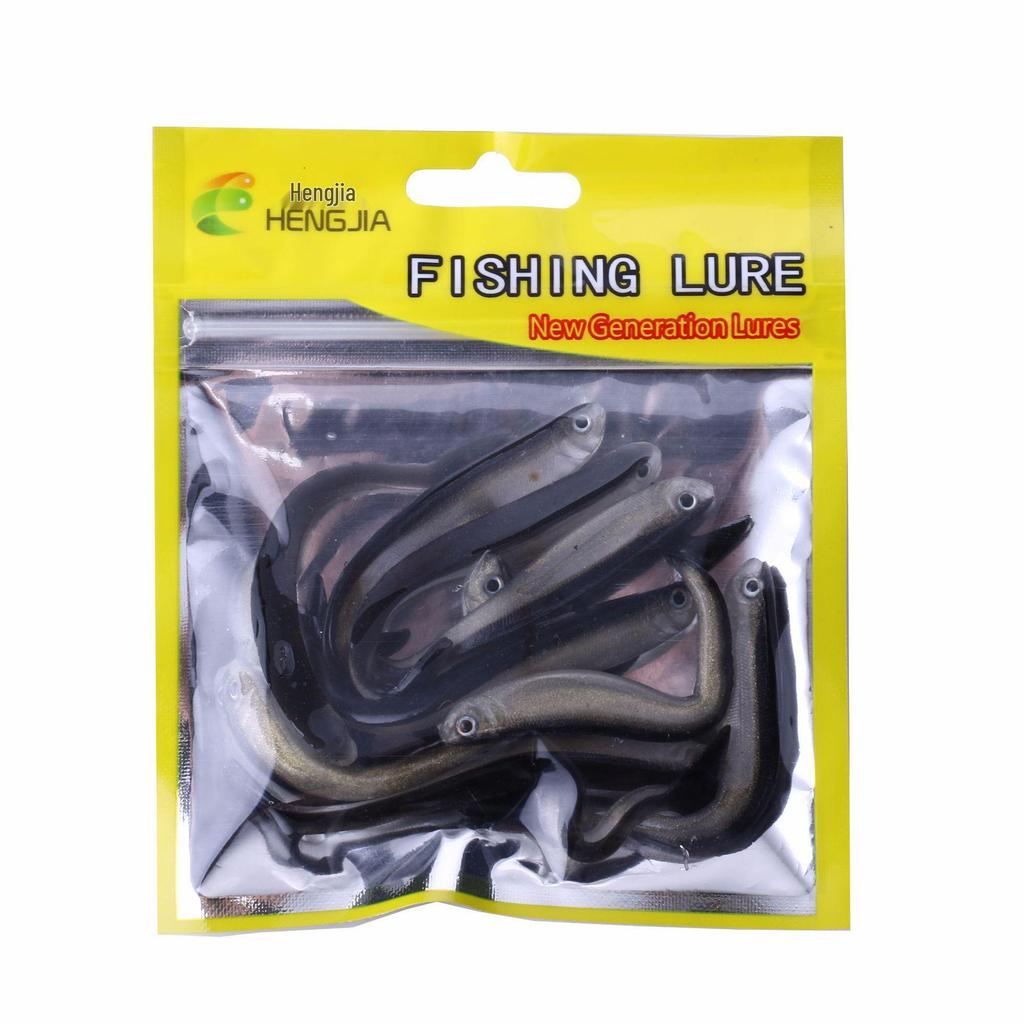 HENG JIA 10pcs Two-Color Soft Fish Lure 8cm/2g for Fishing