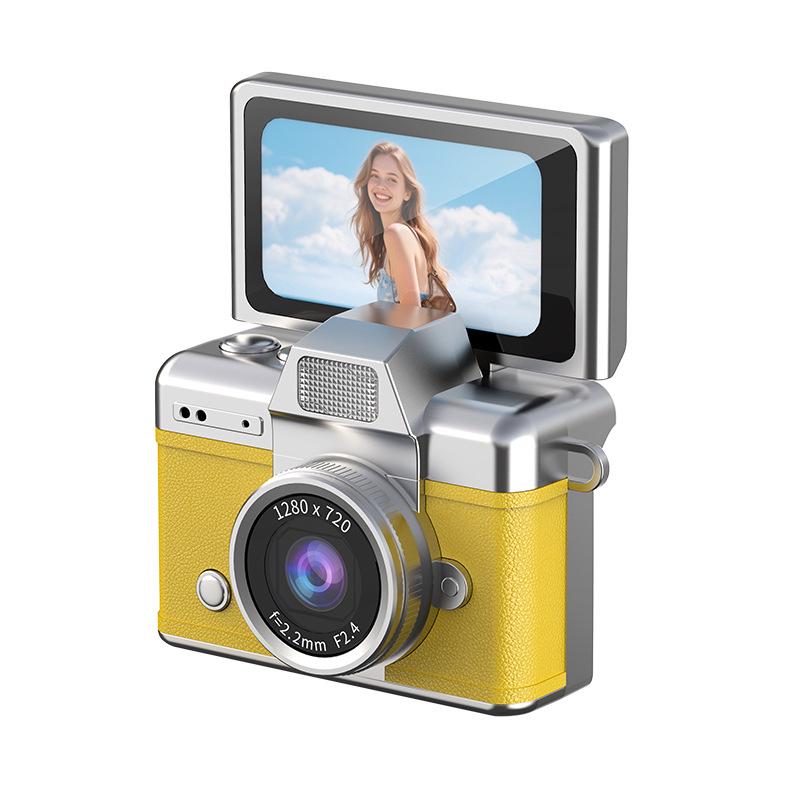 Retro Flip Screen Digital Card Camera for Students and Travelers