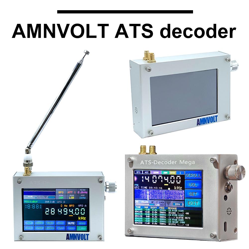 ATS-Decoder Si4732 Full Band Radio Receiver FM RDS AM LW MW SW SSB DSP Radio Receiver 4inch Touch Screen WiFi 4000mAh Battery