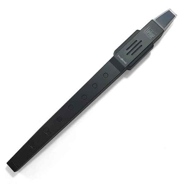 TAHORNG Elefue EF10 Electronic Recorder (Black) + Washable Mouthpiece + Cleaning Cloth Set (Black Body + 3 Mouthpieces)