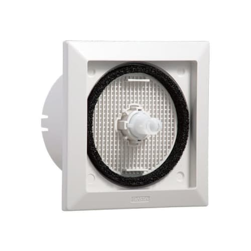 NASTA Indoor Ventilation Vent, Insulated, Sealed, Push-Type, with Allergen Filter, Silver Gray, KS-8840PRFKA3-SG