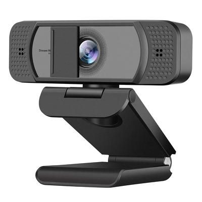 Webová kamera s ultraširokoúhlým mikrofonem a krytem, ​​1080P, 30FPS, 2 miliony pixelů, automatická korekce světla, kompatibilní s živým videem