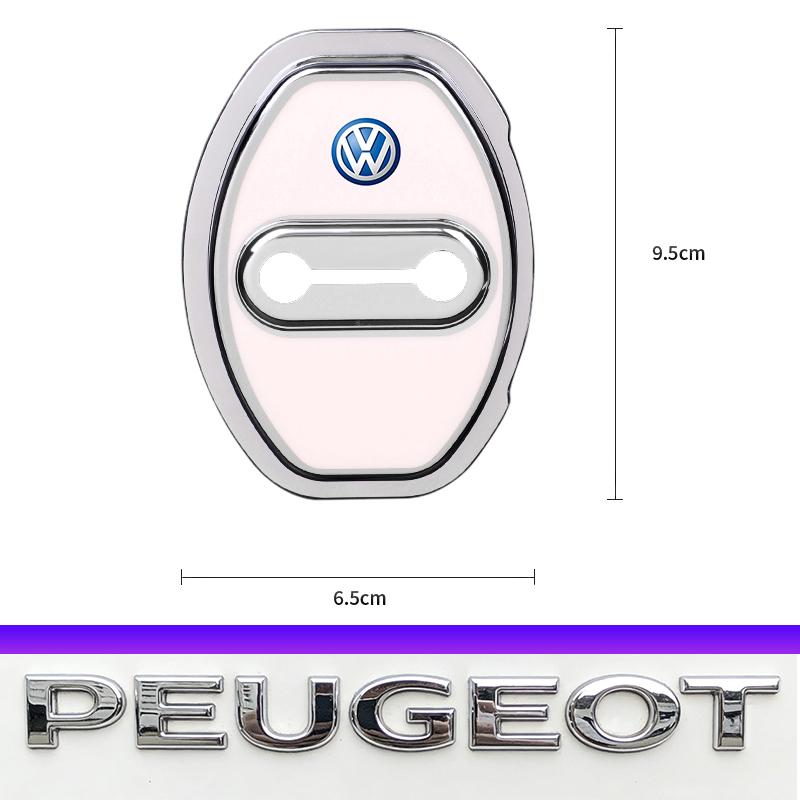 4Pcs Silicone Car Door Lock Buckle Protector Cover Valve Cap For VW Golf Amarok T5 Phaeton Teramont ID3 Tiguan T-Cross Passat MUK5