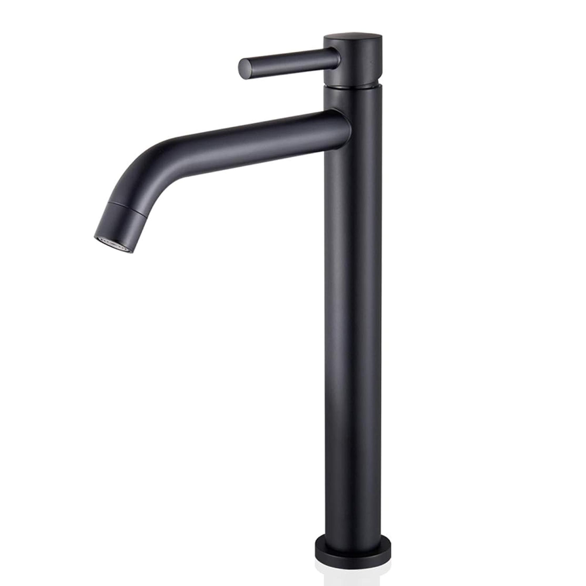 

Смеситель для умывальника, черный смеситель для раковины, однорычажный смеситель с высоким изливом и ручкой для вышивки для ванной комнаты