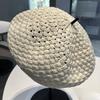 Small Fragrance Style Beret Hat For Women Summer Breathable Knitted Fashion Accessory