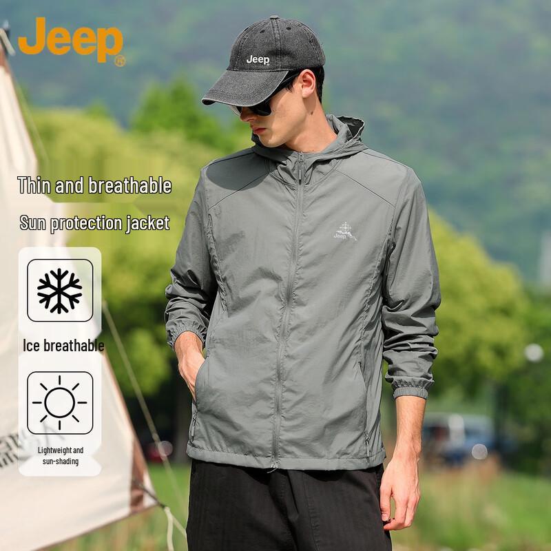 

JEEP Men s Summer Outdoor Sun Protection Hoodie 5XL