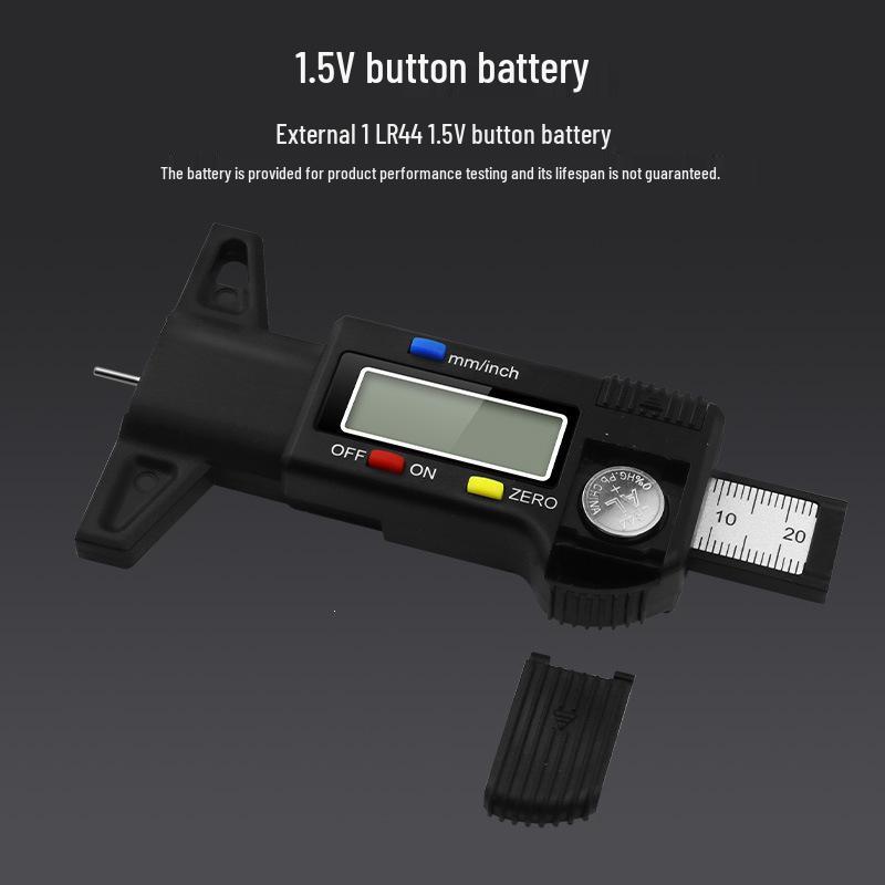 Digital Tire Tread Depth Gauge - Electronic Measurement Tool for Car Tire Wear Detection